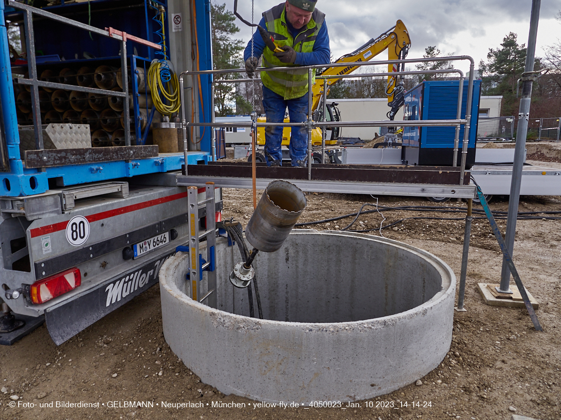 10.01.2023 - Baustelle an der Quiddestraße Haus für Kinder in Neuperlach